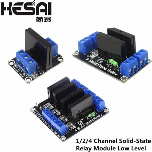 Smart Electronics DC 5V 1/2/4 Channel Solid-State Relay Module Low Level Fuse for arduino Diy Kit
