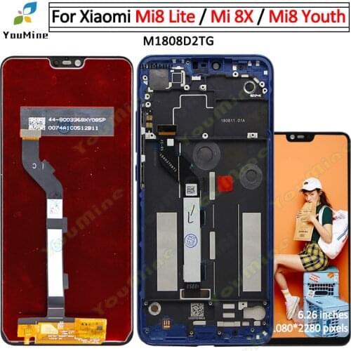 For Xiaomi Mi 8 Lite Mi8 Lite LCD Display Touch Screen Digitizer Assembly Replacement For Mi8 Youth Mi 8X LCD