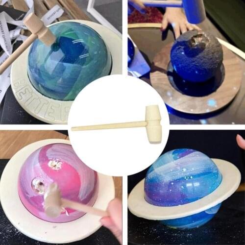 1 Pcs Mini Wooden Hammer Balls Toy Pounder Replacement Weight Wood Little Children Mallets Multitool Small Toy Hammer Baby U3W9