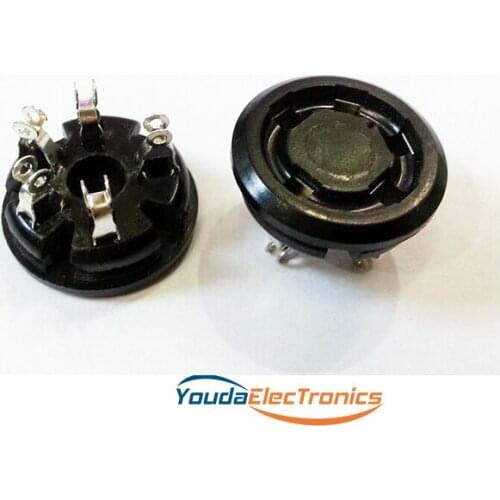 1PC Silver plated 5pin Vacuum Tube Socket adapter For FD422 807 tube amplifier DIY