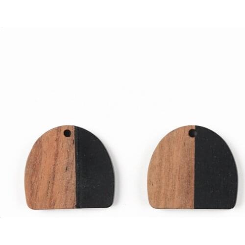 10 PCS Jewelry Making Jewelry Accessories Diy Wood Acrylic Earrings Pendant Simple And Stylish Jewelry Making Charms HandMade