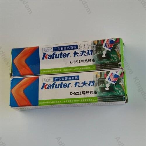 2pcs Kafuter 100g K-5211 thermal grease CPU not curing thermal grease 1.2 thermal conductivity white