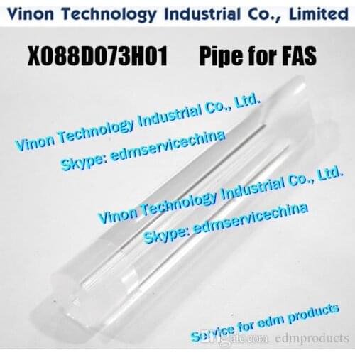 2pcs) X088D073H01 edm Acrylic Pipe for Mitsubishi FAS series machine MELA3-36003TA, X088-D073-H01, DT02800, X058D282H16