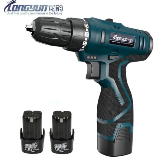 Longyun 16.8V Rechargeable Lithium Battery Wireless Electric Drill charger cordless screwdriver Electric Screwdriver power tool