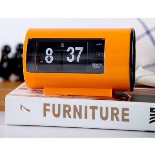 Automatic flip clock smart clock diy clock creative clock bedroom student small alarm clock