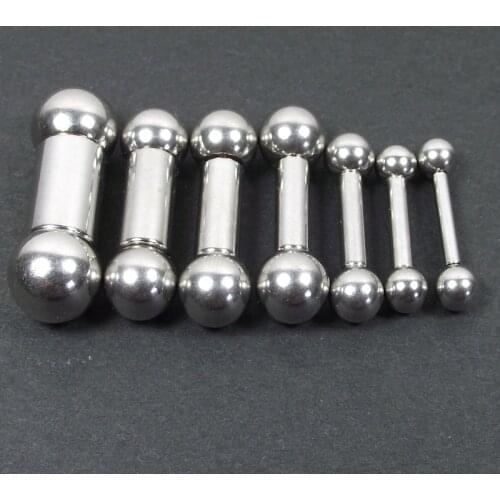 1 Piece Big Size Stainless Steel Captive Bead Hoop Ring Straight Barbell Rings PA Ring Nose Rings Body Piercing Jewelry
