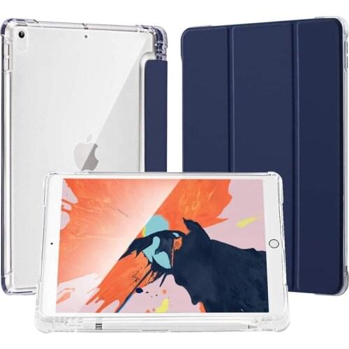 With Pencil Holder Case for iPad 10.2 8th Gen 2020 Silicone Soft Screen Protector for iPad 10.2inch Funda A2270/A2428 /A2429