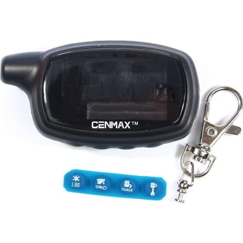 Two way alarm Case for CENMAX ST-7A Russian LCD remote control for CENMAX ST7A 7A LCD keychain car remote