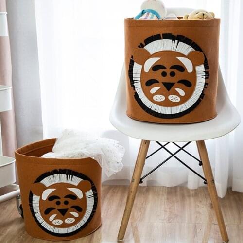 Baby Laundry Basket Bag Cute Cartoon Animal Foldable Toy Storage Buckets Picnic Dirty Clothes Basket Box Organizer Room Decor
