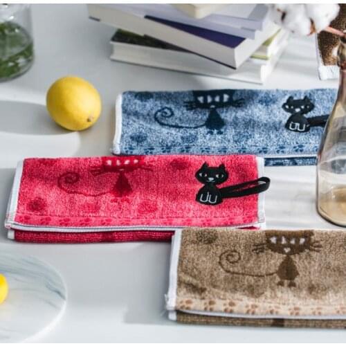 Hot sell wholesale Pure cotton jacquard children face towel cartoon print supermarket household customization price for 5pcs