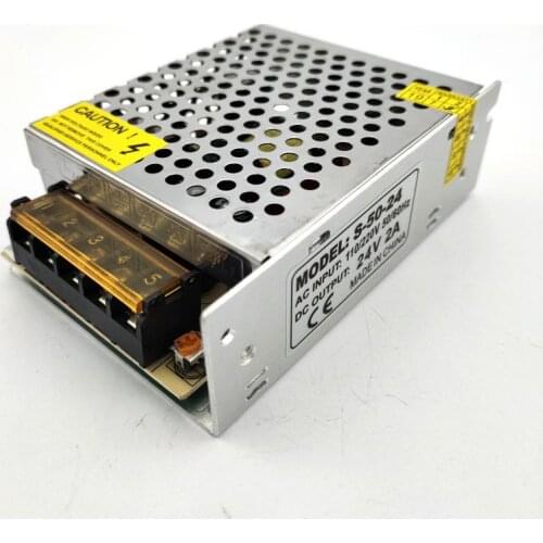 Switching power supply Light transformer AC 110V/220V to 24V 2A led power supply AC to DC source power Adapter for Led S-50W-24