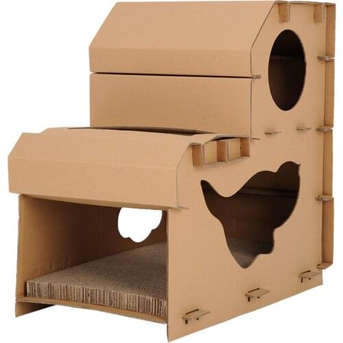 Corrugated Cardboard Cat Scratcher Cat Litter Cat Scratch Cat Scratch Board Kitty Cat Head Section Mill Claw Cat House Is A Hous