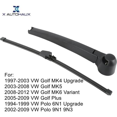 X Autohaux Rear Windshield Wiper Blade Arm Set for 1997-2003 VW Golf MK4 - 330mm 13inch