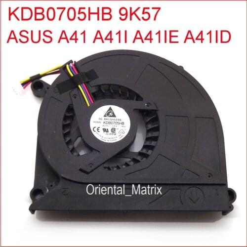 Original New KDB0705HB KSB0705HA DC5V 0.40A Cooler For Asus A41IE A41ID A41 A41I Laptop CPU Cooler Cooling Fan