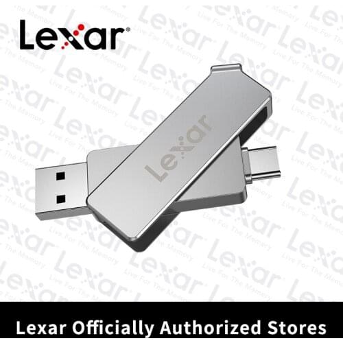 Lexar High Speed USB Flash Drives 128GB USB 3.1 Type C OTG Dual USB Pendrive USB Memory Stick Pen Drive USB Flash Disk JumpDrive