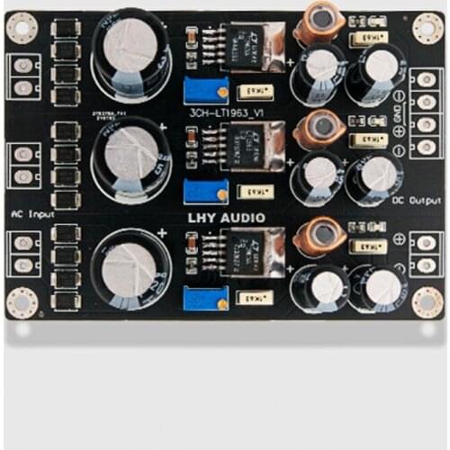 LT1963A 3 ways independent linear regulated power supply with high speed and low noise for DAC
