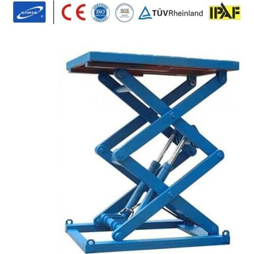 Qiyun Hot Sale 2000kg 1000kg Heavy Duty Stationary Fixed Hydraulic Scissor Lift Platforms Cargo Lifting Platform