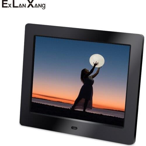 Frame Christmas Gift 8 Inch High-Definition Picture Multimedia Player MP3 MP4 Alarm Clock Digital Photo