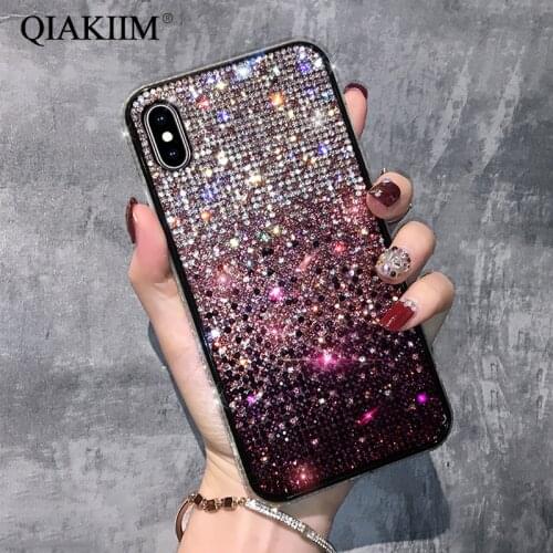 Luxury Bling jewelled Shiny Glitter Diamond Phone Case For iPhone 12 11 Pro X XR XS Max 6 7 8 Plus Samsung S20 Note 20 S10 Cover