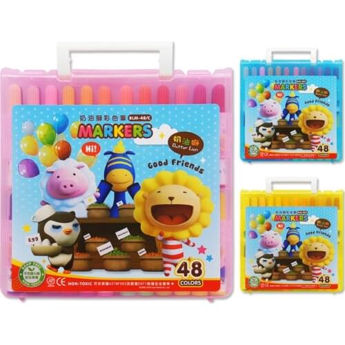 Simbalion Student cream lion 48 watercolor pen children art special painting pen