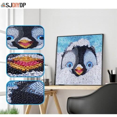 SJDIYDP 5D Diamond Painting Cross Ctitch Kits Diamond Mosaic Embroidery Animal Special Shaped Rhinestone Crystal Home Decoration