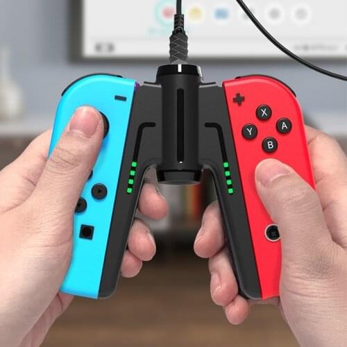 Charging Handle for Nintendo Switch Controller Joycon Charger Grip NS Accessories Nintendoswitch Joy Con Charger