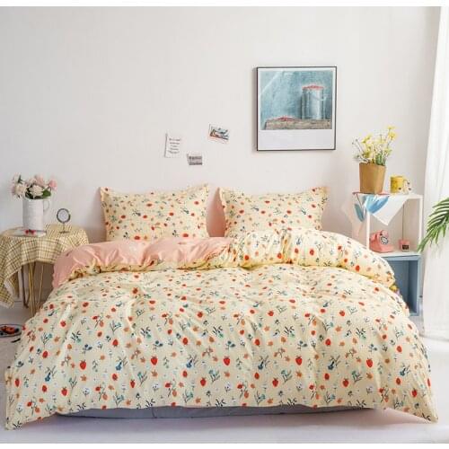 Yellow Rural Style Duvet Cover 220x240 Pillowcase 3pcs,Bedding Set,175x220 Quilt Cover,Blanket Cover, Bed Sheet,Queen King Size