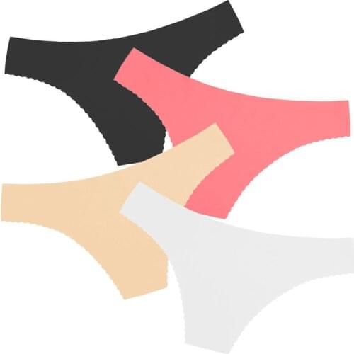 High Quality Seamless Panties Ladies Thong Ice Silk G-strings Thin Soft Breathable Intimates G String Fast Dry Lingerie Femme