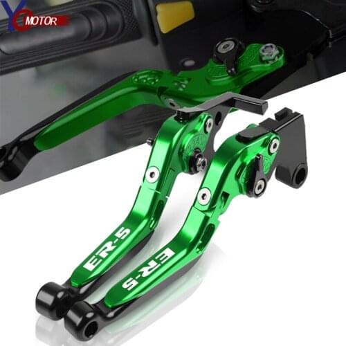 1 Pair For KAWASAKI ER-5 2004-2005 ER5 CNC Aluminum Accessories Motorcycle Adjustable Extendable Foldable Brake Clutch Levers