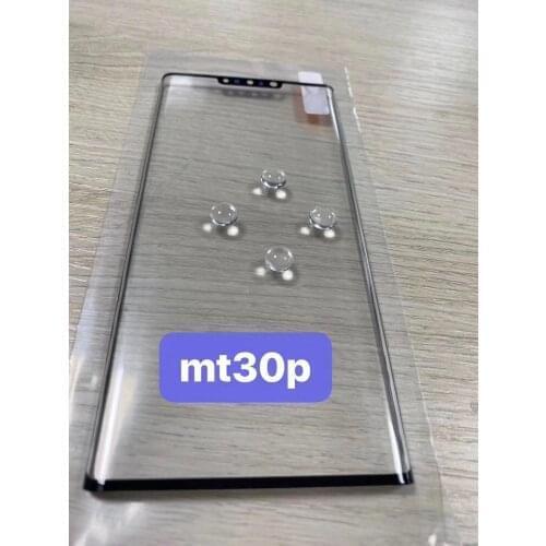 5PCS LCD Front Touch Screen Glass Lens With OCA Adhesive For Huawei P30 Pro Mate 30 Pro Outer Glass+OCA film