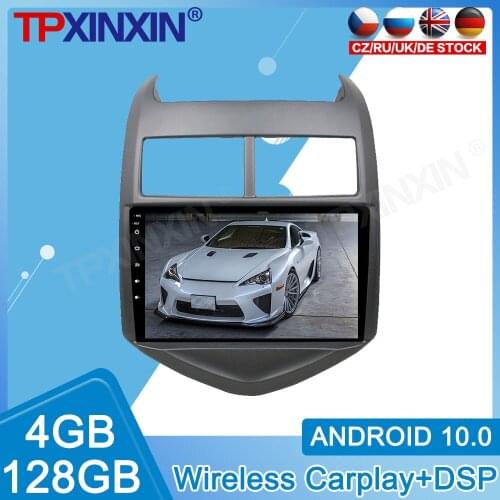 Android 10.0 128GB For Chevrolet AVEO 2011 2012 2013 2014 2015 Radio Recorder Multimedia Player Stereo Head Unit GPS Navigatie