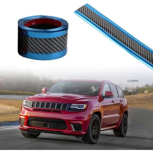 Nano Carbon Fiber Car Sticker DIY Paste Protector Strip Auto Door Sill Side Mirror Anti Scratch Tape Waterproof Protection Film