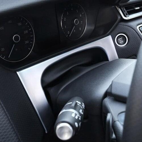 Free Shipping For Range Rover Velar 2018 1PC Matte ABS Chrome Car Dashboard Frame Cover Trim Car Styling Auto Accessories