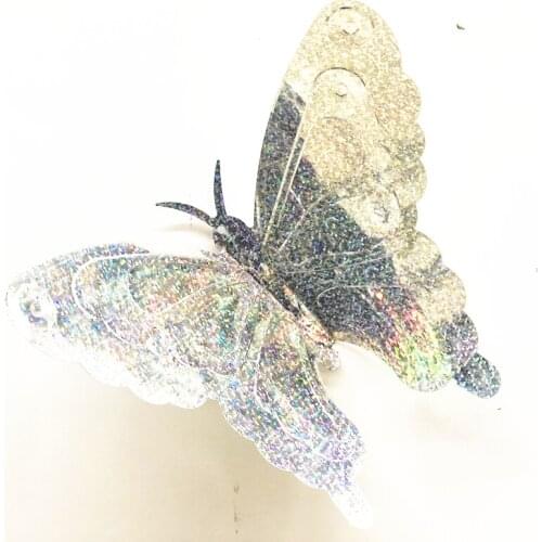 1Pcs Large Laser Butterfly Sequins 16x23cm Curtain Decorative Paillettes PVC Sequin DIY Wedding Sewing Lentejuelas Accessories
