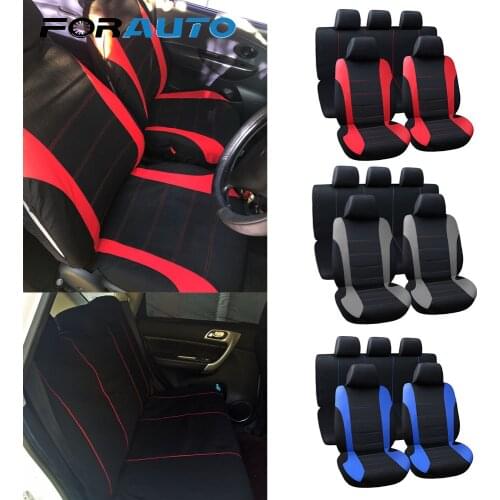 Full Car Seat Cover Automobiles Seat Covers Seat Protector Universal Fit Most Cars Gray Black Car-Styling Interior Accessories
