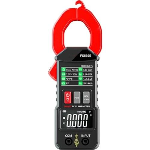 Digital Clamp Meter DC/AC Current Multimeter Ammeter Voltage Tester Car Amp Hz Capacitance NCV Ohm Test
