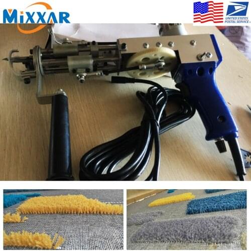 ZK40 Dropshipping Electric Manual Cut Pile Carpet Weaving Flocking Rug Carpet Tufting Gun Machine Tapestries Cut and Loop Tools
