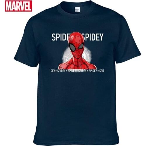 Marvel The Avengers Spider Man t shirt Short sleeve tee Mens T-shirts with short sleeves 2021 Summer graphic t shirts Tops #58