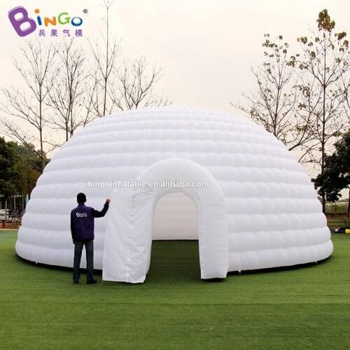 Personalized 10X10X5.3 Meters Large Inflatable Tent Inflatable White Igloo Tent / Igloo Inflatable Toy Tent