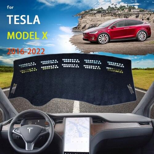 Dashboard Cover Dash Mat for Tesla Model X P90D 75D 90D 100D 2016~2022 Pad Sunshade Cushion Sun Visor Parasol Rug Accessories