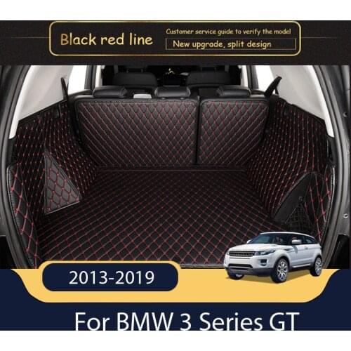 Custom Leather Car Trunk Mats For BMW 3 Series GT 2013-2019 Rear Trunk Floor Mat Tray Carpet Mud