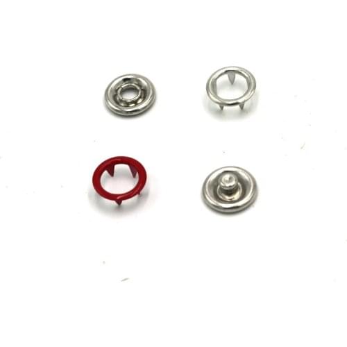 2016 Sale Top Fashion Botones Scrapbooking Diy 100sets 9.5mm White red black hollow Prong Snap Button Fastener