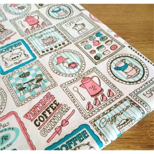 150 cm X 50 cm cereative tableware style printed linen fabric wholesale for curtains/tablecloth/pillow