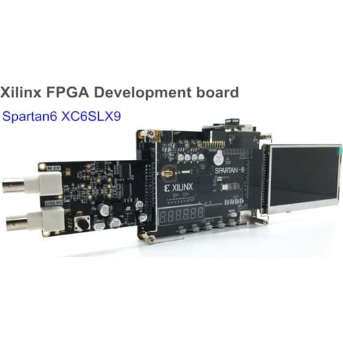 FPGA Development Board Xilinx Spartan-6 XC6SLX9 Card with 256Mb SDRAM SD Card Camera VGA and AD/DA LCD TFT