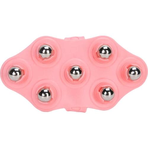 Multifunctional Car 7 Steel Ball Massager 360 Degrees Rotation Deep Relaxation Massage Tool for Waist Arm Leg Massage