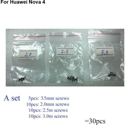 30PCS a set Silver Screw For Huawei Nova 4 mainboard motherboard Cover Screws Repair Parts For Huawei Nova4