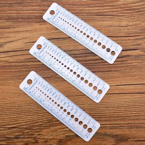 New UK US Canada Sizes Knitting Accessories Needle Gauge Inch Sewing Ruler Tool CM 2-10mm Size Measure Sewing Tools