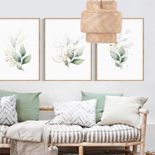 Nordic Style Plant Flower Poster Wall Art Canvas Painting Posters And Printed Pictures Decorate The Living Room Kitchen