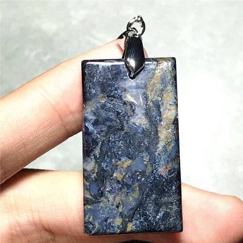 Natural Pietersite Pendant For Women Men Yellow Healing Luck Gift Crystal 32x19x9mm Beads Namibia Energy Stone Jewelry AAAAA