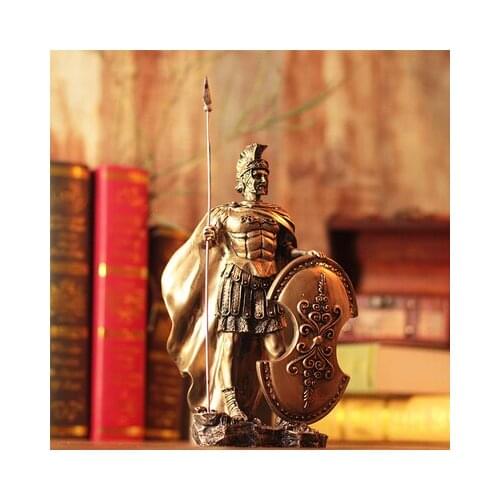 Rome samurai warrior armor Home Furnishing creative bar ornaments jewelry crafts creative nostalgia statue Retro decoration